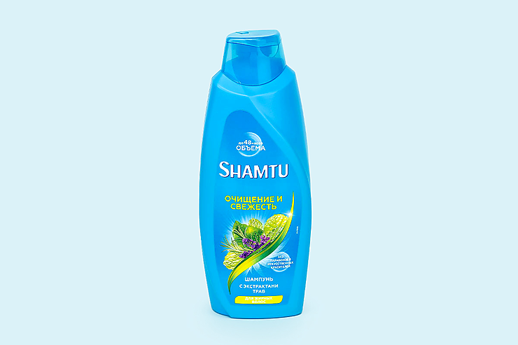 Шампунь «SCHAMTU» Глубокое очищение и свежесть с экстрактами трав, 650 мл