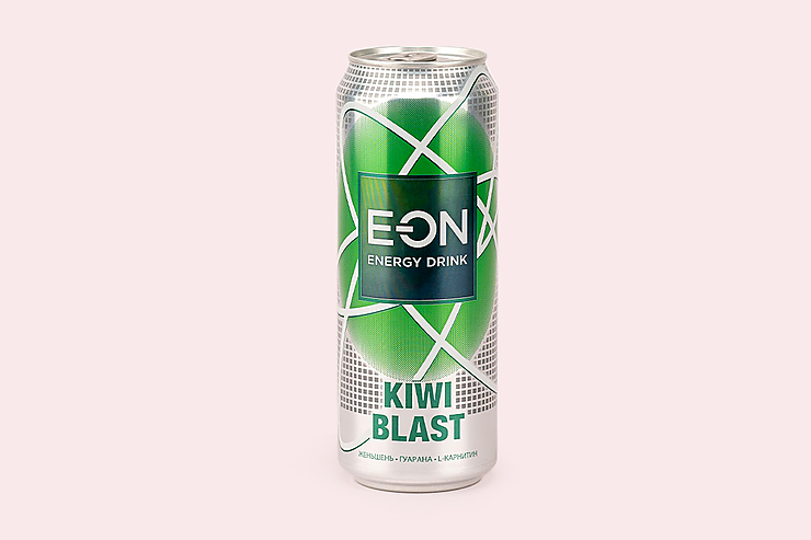 Энергетический напиток «E-On» киви-ананас, 450 мл