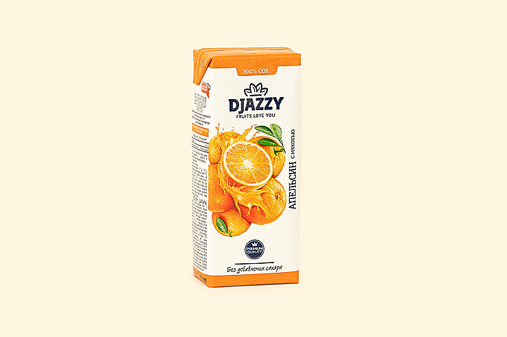 Сок «Djazzy» апельсиновый с мякотью, 200 мл