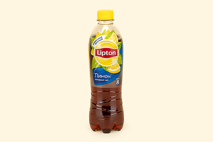 Черный чай «Lipton» со вкусом лимона, 500 мл