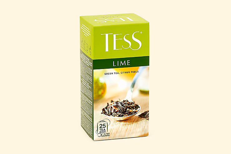 Чай зеленый «Tess» лайм, 25 пакетиков