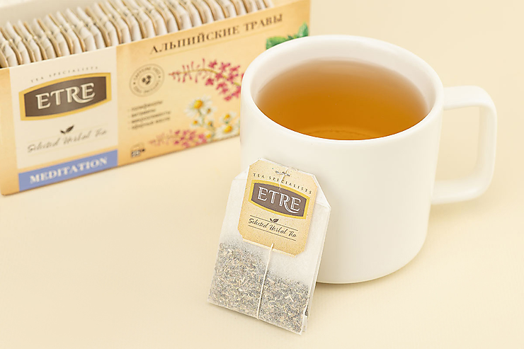 Чайный напиток «Etre» Meditation Альпийские травы, 25 пакетиков, 37,5 г