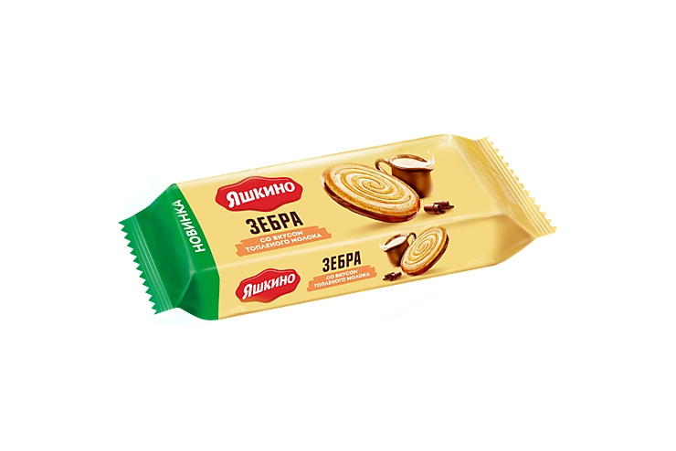Печенье «Яшкино» «Зебра» со вкусом топлёного молока, 180 г – купить по ...