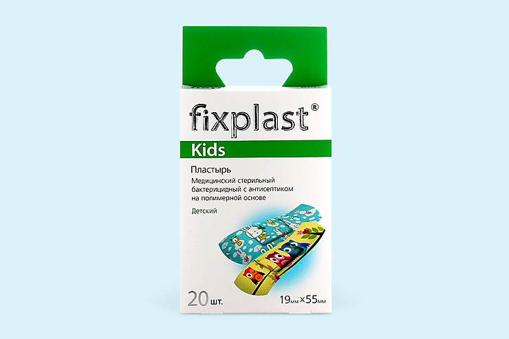 Пластырь «Fixplast» Kids, 20 шт