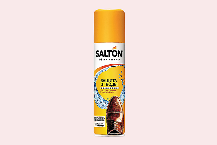 Спрей «Salton» бесцветный Защита от воды для замши, нубука и гладкой кожи, 150 мл