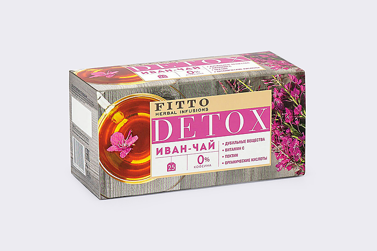 Чай травяной «Fitto» Detox. Иван-чай, 25 пакетиков
