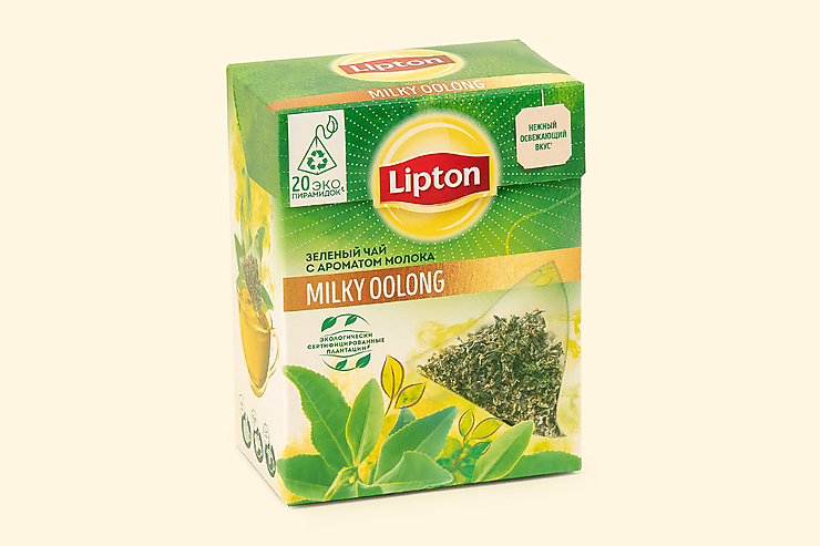 Чай зеленый «Lipton» Milky Oolong, 20 пирамидок