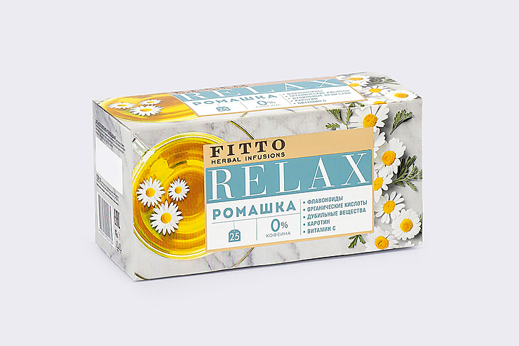 Чай травяной «Fitto» Relax. Ромашка, 25 пакетиков Чай травяной «Fitto» Relax. Ромашка, 25 пакетиков