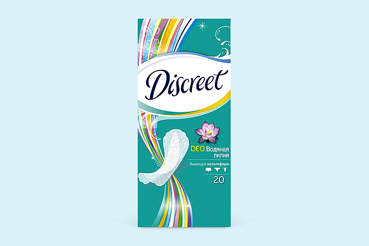 Прокладки ежедневные «Discreet» Deo Waterlily Multiform, 20шт