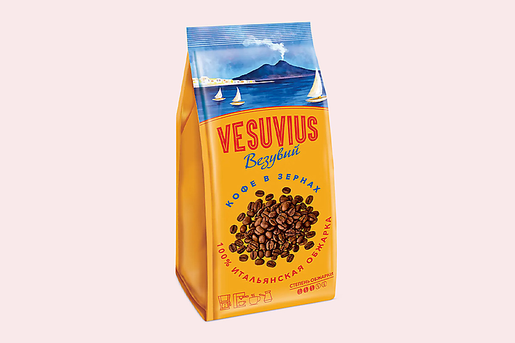 Кофе «Vesuvius» в зернах, 200 г