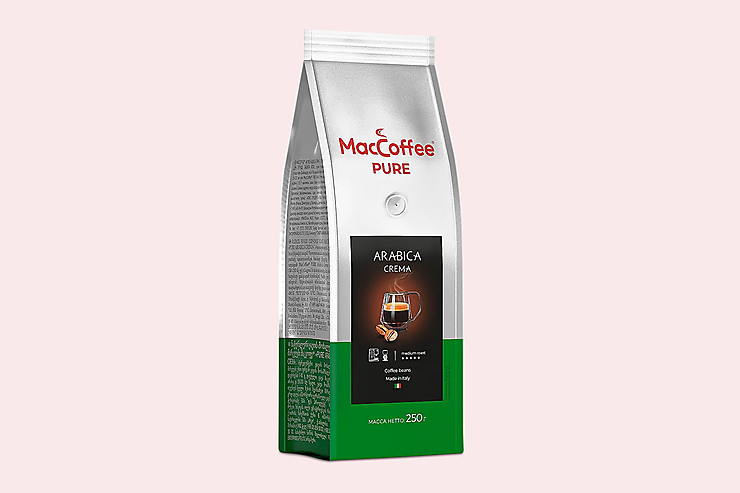 Кофе в зернах «MacCoffee» Arabica Crema, 250 г