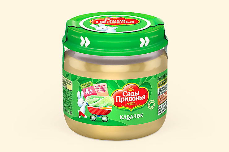 Пюре «Сады Придонья» Кабачок, 80 г – купить по приятной цене с ...