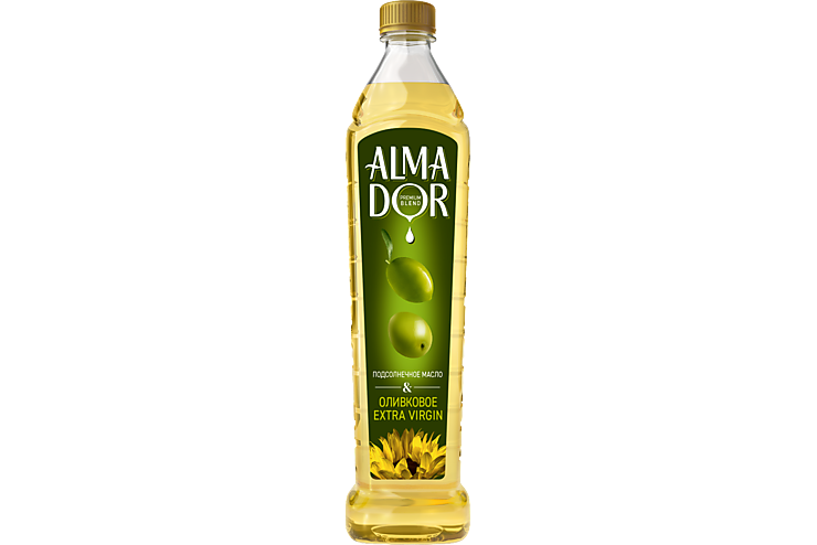 Масло подсолнечное «Almador» подсолнечное & оливковое Extra Virgin, 750 ...