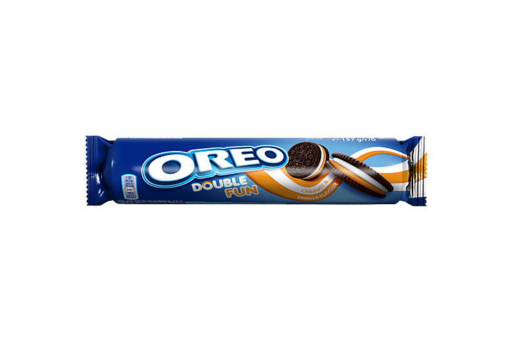 Печенье «Oreo» Double fun Caramel & Vanilla Flavour, 157 г – купить по ...