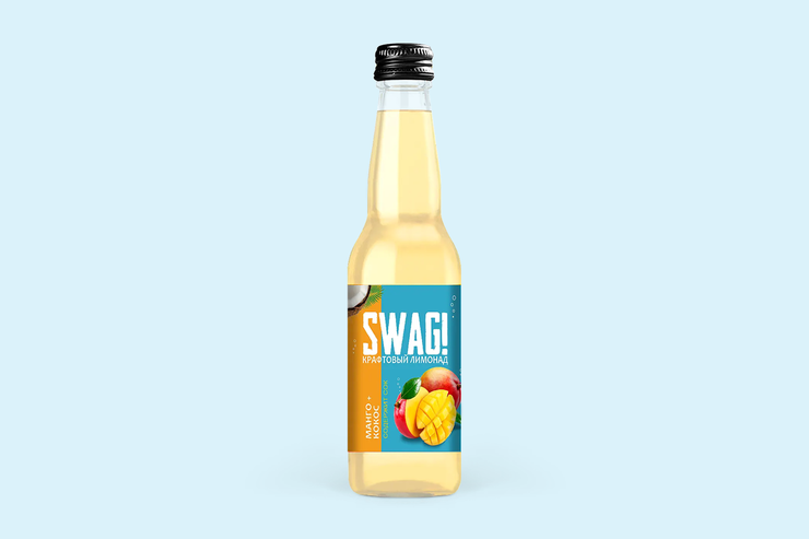 Лимонад крафтовый «SWAG!» Манго+кокос, 330 мл