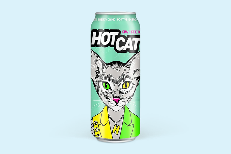 Напиток энергетический «Hotcat» Киви-фейхоа, 450 мл