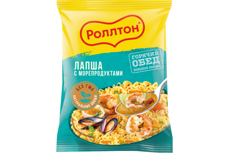 Лапша «Роллтон» с морепродуктами, 85 г – купить по приятной цене с ...
