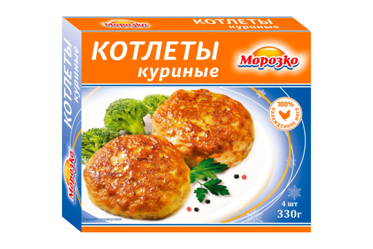 Котлеты «Морозко» Куриные, 330 г – купить по приятной цене с доставкой ...