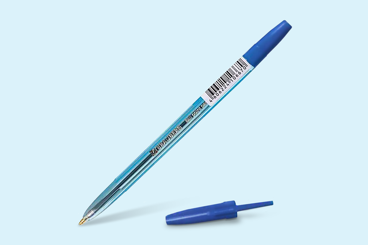 Ручка шариковая синяя «Brauberg»