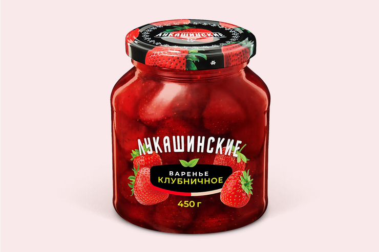 Варенье «Лукашинские» Клубничное, 450 г – купить по приятной цене с ...