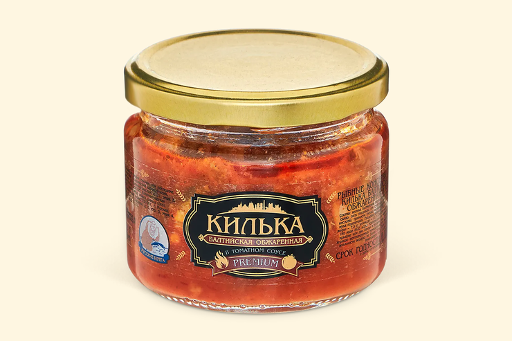 Килька Балтийская «Русские Берега» Premium в томатном соусе, 250 г
