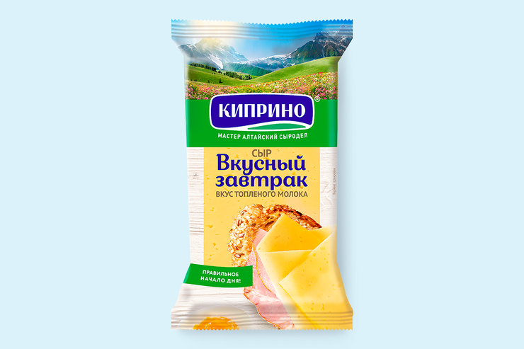 Сыр 50% «Киприно» Вкусный завтрак, 180 г