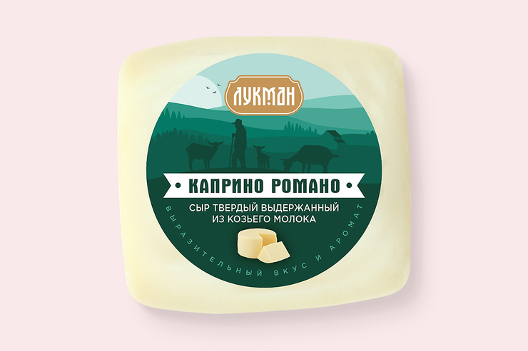 Сыр 50% из козьего молока Каприно Романо, 0,15 - 0,27 кг