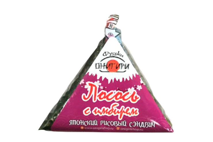 Онигири «Фуджи» лосось с имбирем, 120 г – купить по приятной цене с ...