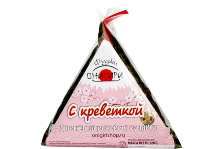 Онигири «Фуджи» с креветкой, 120 г – купить по приятной цене с ...