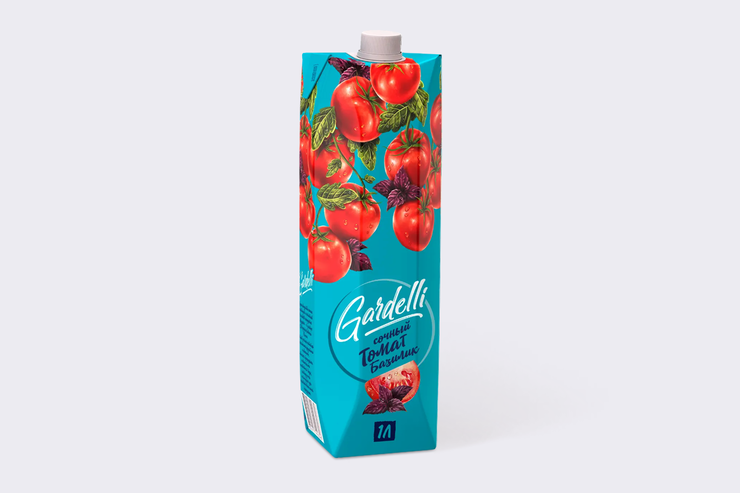 Напиток «Gardelli» Сочный томат и базилик, 1 л