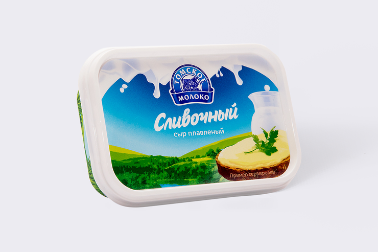 Сыр плавленый 65% «Томское молоко» Сливочный, 180 г