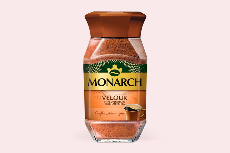 Кофе растворимый «Monarch» Velour, 95 г – купить по приятной цене с ...