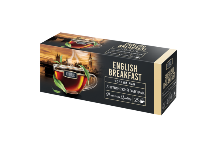Чай черный «Etre» Английский завтрак, 25 пакетиков, 50 г