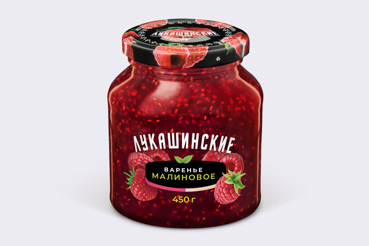 Варенье «Лукашинские» Малиновое, 450 г – купить по приятной цене с ...