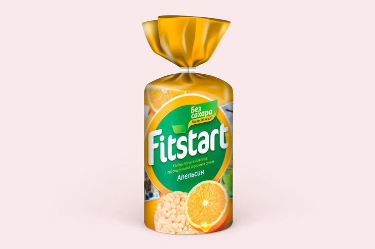 Хлебцы мультизлаковые «FITSTART» Апельсин, 100 г