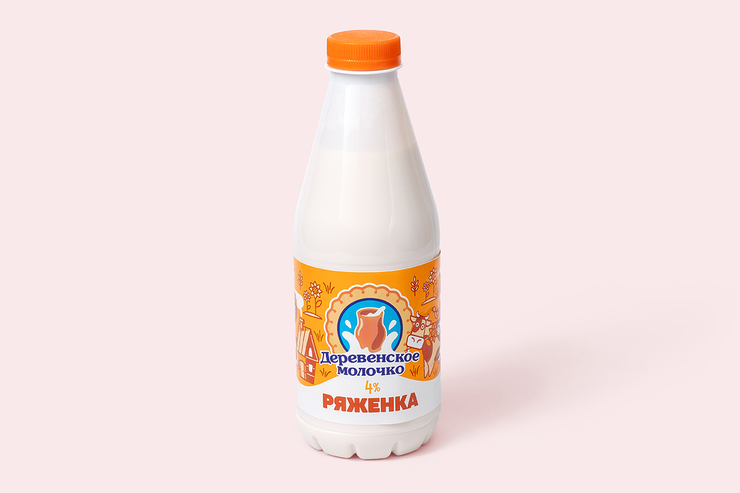 Ряженка 4% «Деревенское молочко», 850 г