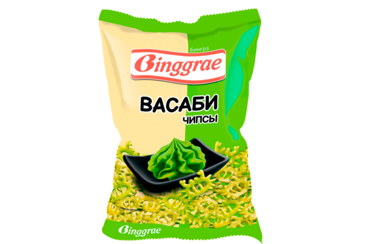 Чипсы «Binggrae» со вкусом Васаби, 40 г