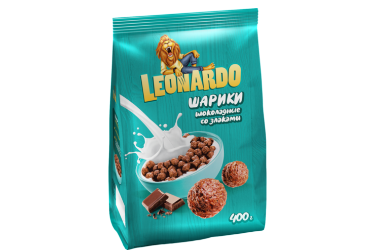 Готовый завтрак «Leonardo» Шоколадные шарики, 400 г