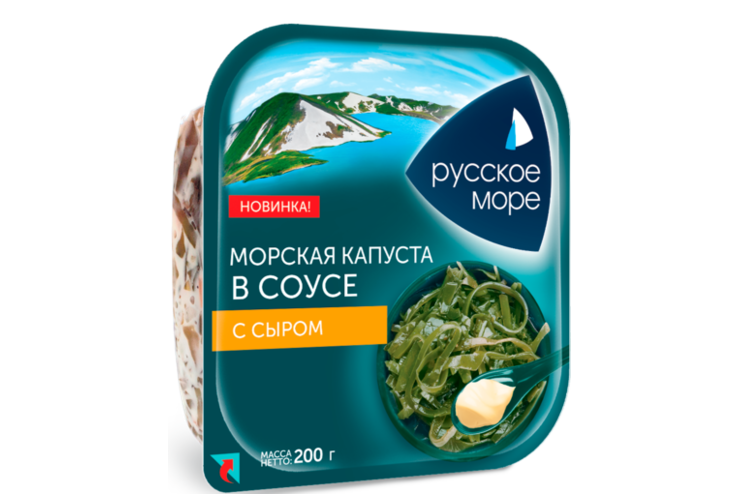 Морская капуста «Русское море» в соусе с сыром, 200 г