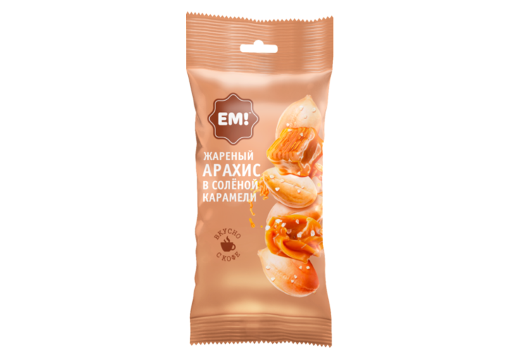 Арахис «Ем!» в соленой карамели, 60 г – купить по приятной цене с ...