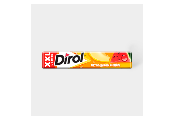 Жевательная резинка «Dirol» XXL, Арбузно-дынный коктейль, 19 г – купить ...
