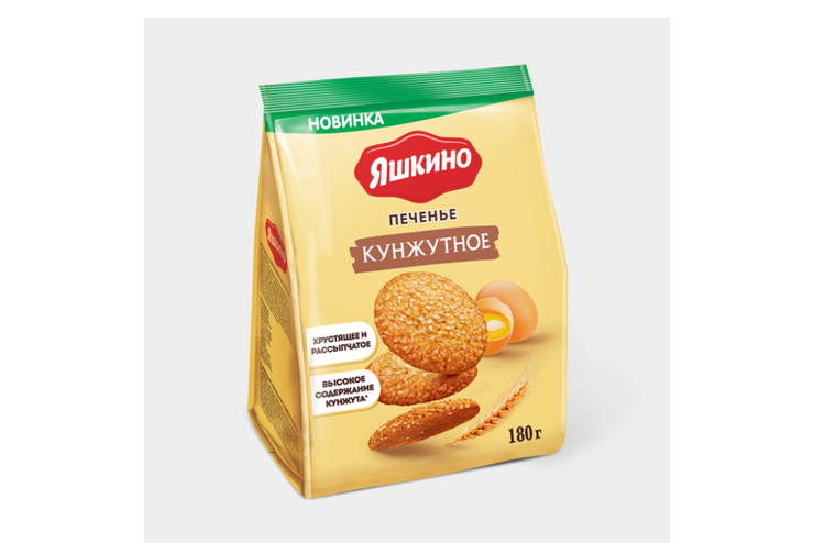 Печенье «Яшкино» «Кунжутное», 180 г – купить по приятной цене с ...