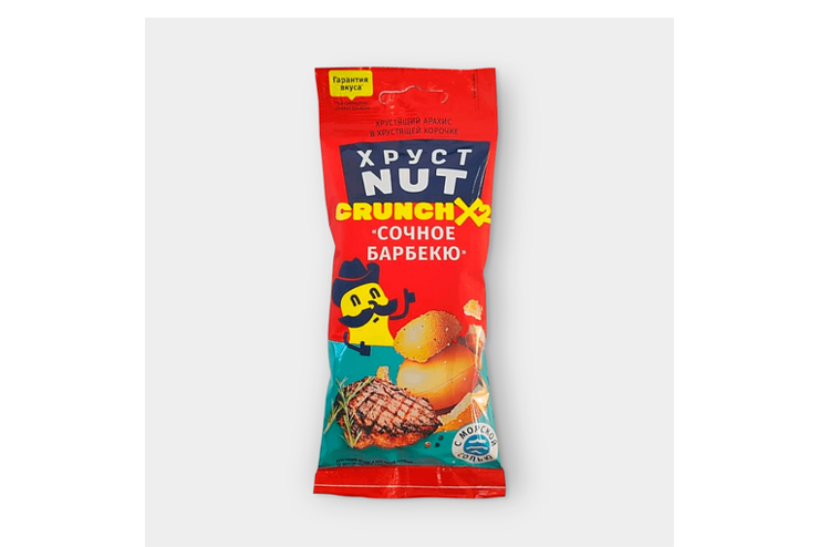 Арахис в хрустящей корочке «ХрустNUT» «Сочное барбекю», 60 г – купить ...