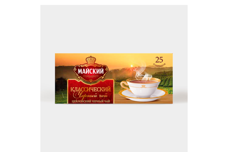 Чай черный «Майский» Классический, 25 пакетиков, 50 г – купить по ...