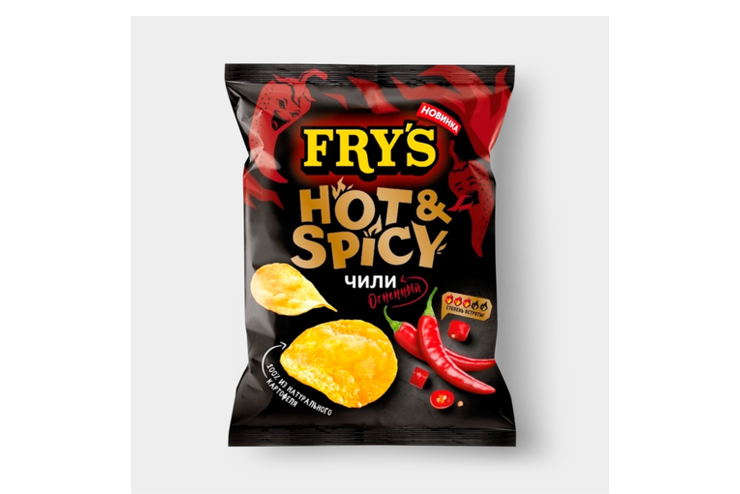 Чипсы «FRY's» Огненный чили, 70 г – купить по приятной цене с доставкой ...
