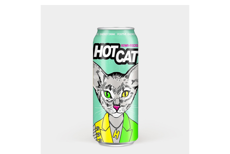 Напиток энергетический «Hotcat» Киви-фейхоа, 450 мл – купить по ...