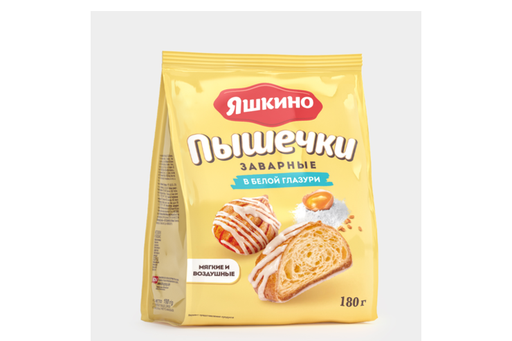 «Заварные пышечки» «Яшкино» в белой глазури, 180 г – купить по приятной ...