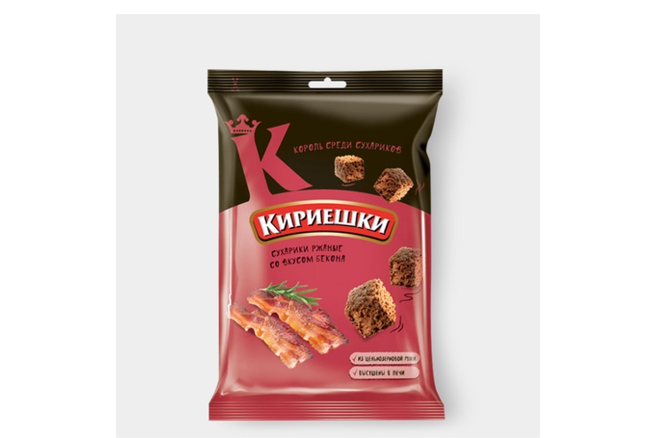 Сухарики «Кириешки» со вкусом бекона, 100 г – купить по приятной цене с ...