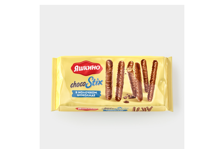 Печенье «Яшкино» Choco Stix в молочном шоколаде, 130 г – купить по ...