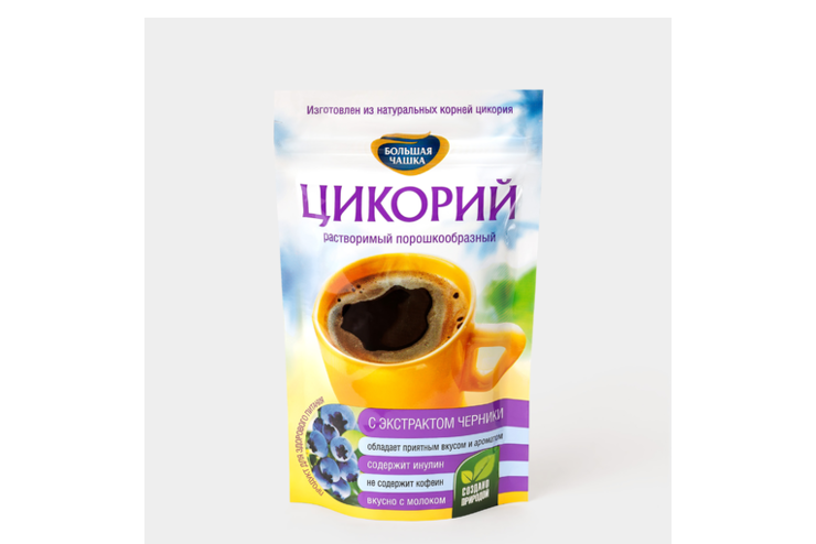 Цикорий растворимый «Большая чашка» с экстрактом черники, 85 г – купить ...